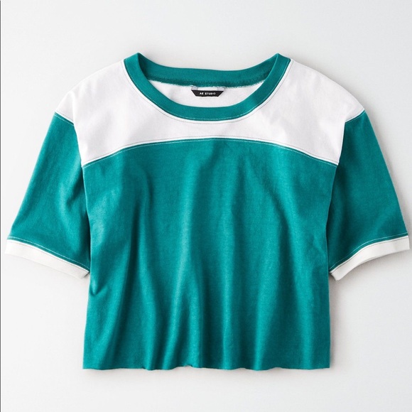 AE Colour Block Boxy Tee - Picture 1 of 6